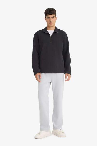 DeFacto New Season Regular Fit Waist Lace-Up Straight Leg Sweatpants with Pockets
