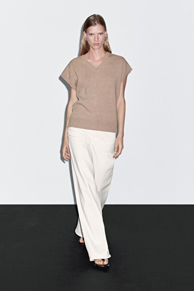 Massimo Dutti Yün karışımlı triko yelek