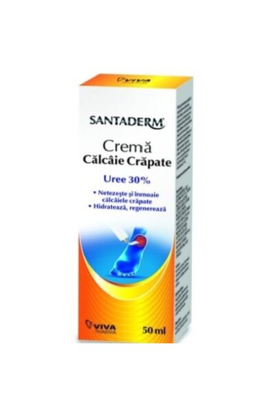 Viva Pharma Cremă Santaderm pentru călcâie crăpate, 50 ml