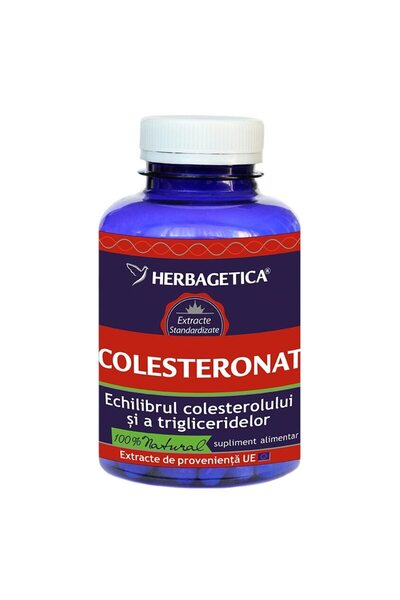 herbagetica Supliment alimentar Colesterolat Herbagetica, 30 capsule
