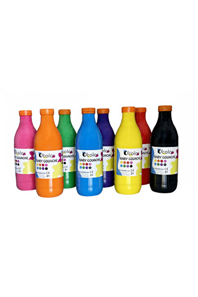 OColor Комплект от 8 боя за рисуване с гваш, която може да се пере, подходящ ...