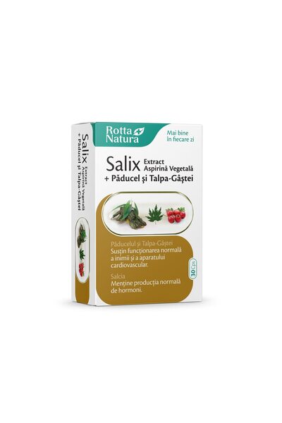Rotta Natura Extract de Salix cu Aspirină + Păducel și Mamă-de-Găină, Rotta N...