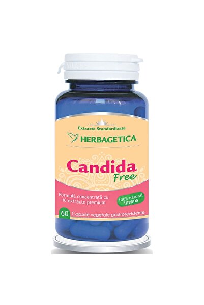 herbagetica Supliment alimentar fără Candida Herbagetica, 60 capsule