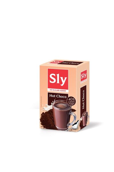 SLY NUTRITIA Băutură dietetică cu ciocolată caldă, Sly Nutritia, fără zaharuri adăugate, 7 pliculețe x 15g