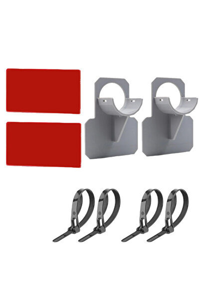 choice2 قطعتان رماديتان من حامل تثبيت أنابيب حمام السباحة من قطعة واحدة إلى ق...