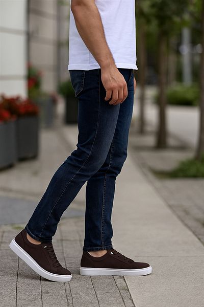 Growish Gre0065-6 Genuine Nubuck Leather High White Eva Sole Does Not Smell Brown Sneakers Shoes