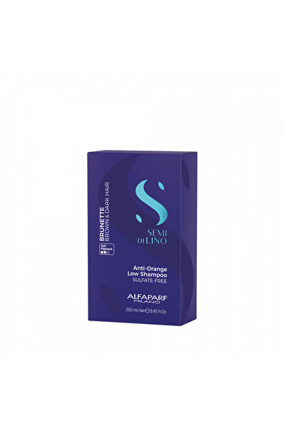 Alfaparf Milano Alfaparf Milano Semi Di Lino Șampon Brunet pentru Neutralizarea Tonurilor Portocalii, Șampon, 250 ml