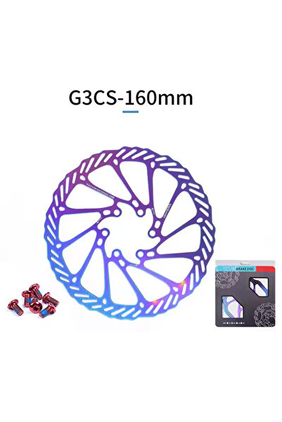 Choice قرص فرامل الدراجة الجبلية G3-160 مم-Rainbow قطعة واحدة G3/HS1 160 مم 1...