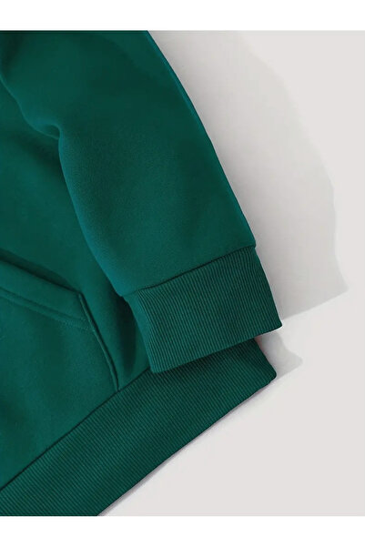 uyguntarz Unisex Boston εμπριμέ φούτερ Oversize