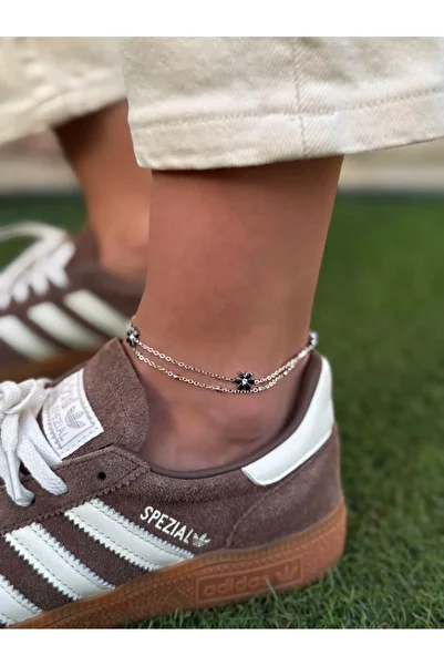 İNN JEWELLERY Steel Anklet Bracelet Anti-Tarnish Antiallergic Figured (2 Years Importer Warranty)