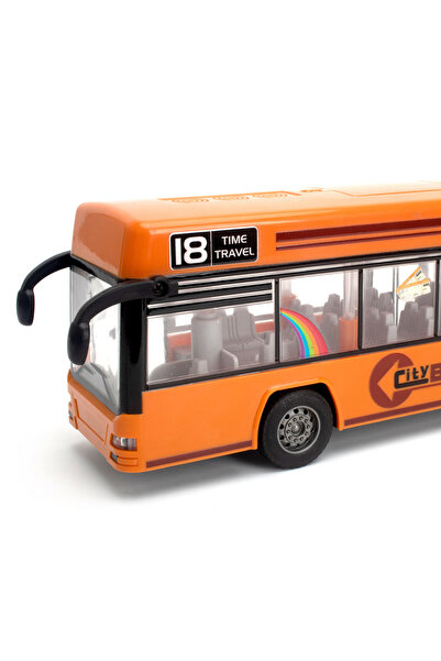 Fab N Funky Acousto Optic Friction-Powered Bus with Lights & Sounds, Durable Toy for Ages 3