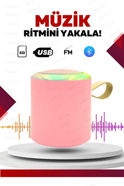 Abbruch Bluetooth Hoparlör Parti Hoparlörü Işıklı Ses Bombası Radyo Usb Sd Girişli Speaker Müzik Çalar
