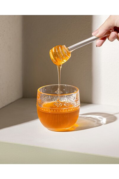 Madame Coco Abeille Glass Honey Jar with Spoon - Transparent - 240 ml