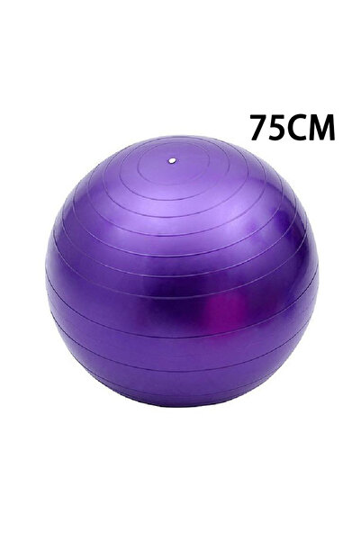 Choice كرة اليوجا الرياضية الأرجوانية مقاس 75 سم، كرة سويسرية لدعم توازن اليو...