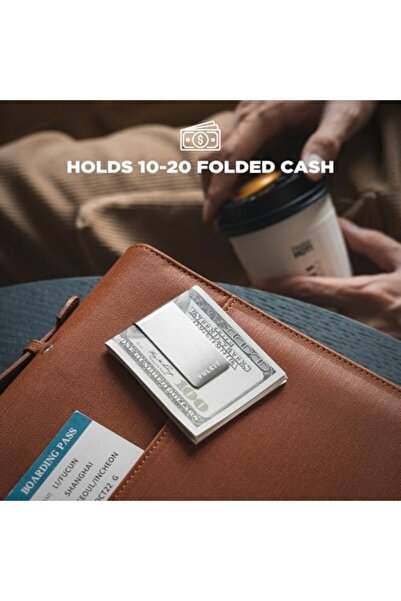 VULKIT Money Clip Stainless Steel Cash Holder EDC Accessories Men's Money Clips