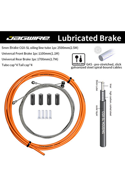 Choice 5mm Brake Orange 5mm MTB Road Bike Brake Oiled Derailleur Cable JAGWIR...