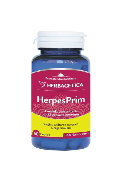 herbagetica Supliment alimentar HerpesPrim, 60 capsule