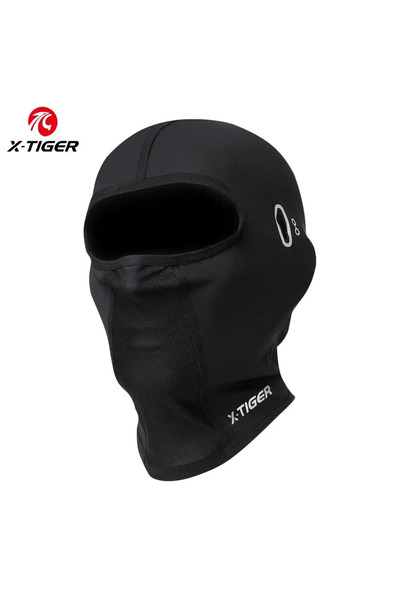 Choice قناع ركوب الدراجات X-TIGER للحماية من الشمس باللون الأسود، مصنوع من ال...