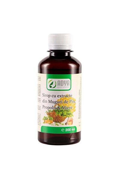 ADYA GREEN PHARMA Sirop de muguri de pin cu propolis și miere 200 ml