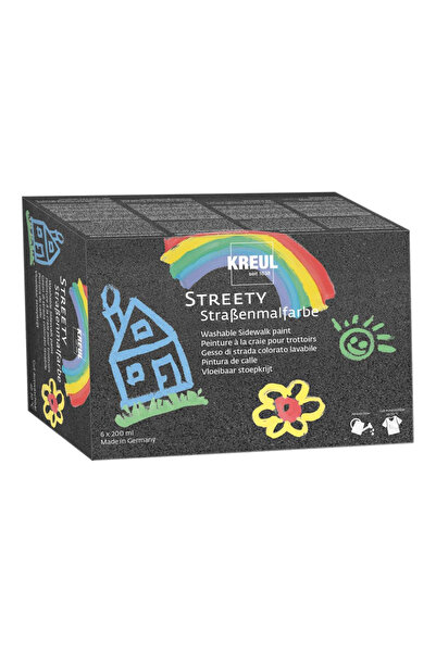 Kreul Комплект оцветители за тротоар Vopsea Streety, 6 x 200 мл