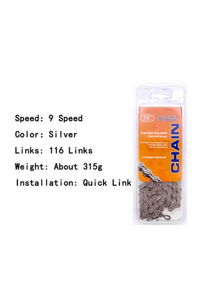 Choice سلسلة دراجة 9S 116L QL FSC 6/7/8/9/10/11/12 سرعة 116/126 وصلة خفيفة لل...