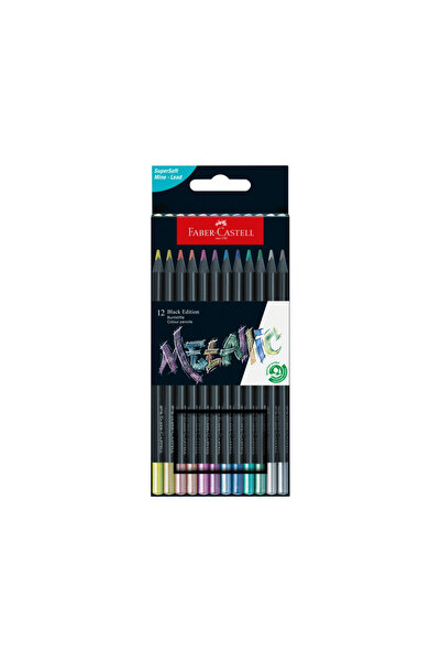 Faber Castell Faber-Castell black edition metallic triangular colored pencils...