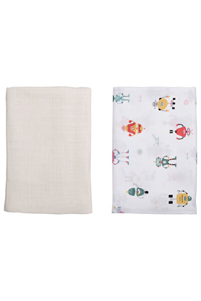 Anvi Baby Set Of 2 Organic Bamboo Swaddle - Lunar Robots
