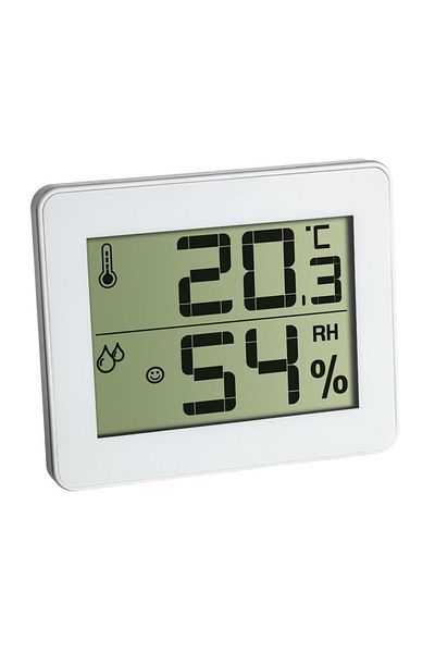 ABİ Termometru și higrometru digital, TFA Dostmann, model 30.5027.02/01, alb/negru