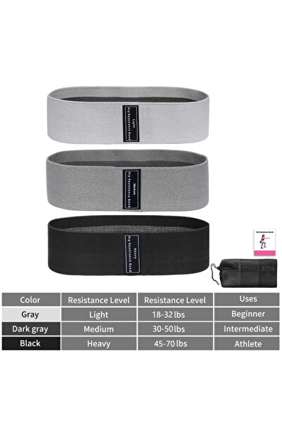 Choice أشرطة مقاومة للورك والأرداف من القماش الأساسي ZD04، دوائر القرفصاء، شر...