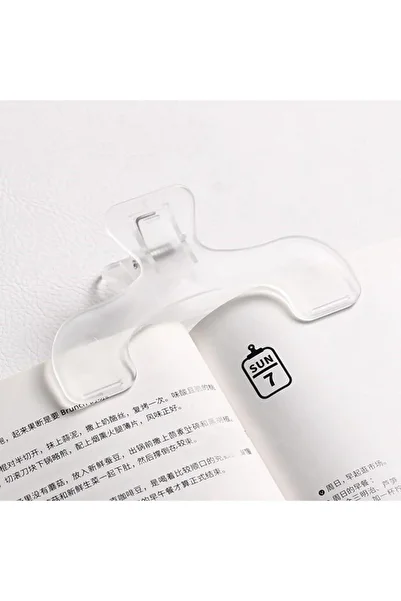 Choice Transparent Plastic Book Clip Simple Reading Aid Fixed Book Holder Bookmarks Creative Design Prac...