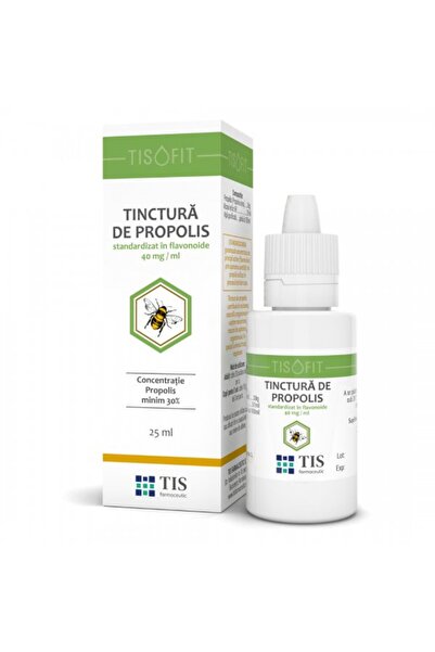 Tis Farmaceutic Propolis Tincture Tisofit, 25 ml, Tis Farmaceutic