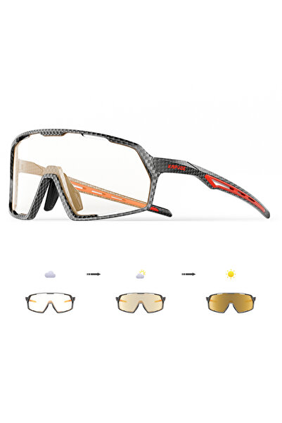 KAPVOE نظارات شمسية فوتوكروميك-1 بعدسات GO-1L-06 لركوب الدراجات للرجال والنساء