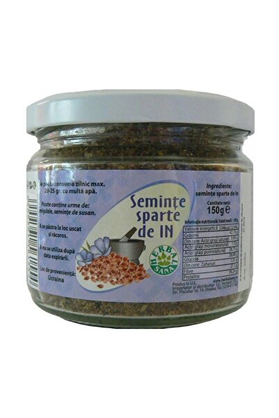 Herbavit Semințe de in măcinate la borcan 150g