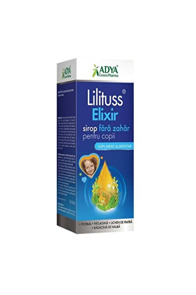 ADYA GREEN PHARMA Sirop pentru copii fără zahăr Lilituss Elixir 180 ml Adya Green Pharma