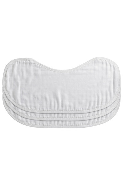 Anvi Baby Organic Burp & Bib Cloth Pack Of 3 - White