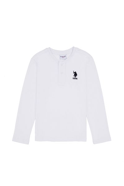 U.S. Polo Assn. Boy's White Sweatshirt 50314909-Vr013