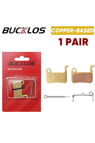 BUCKLOS زوج واحد من وسادات فرامل الدراجة المصنوعة من النحاس لفرامل قرصية هيدر...