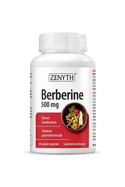 Zenyth Pharmaceuticals Berberină, 500 mg, Zenyth, 60 capsule