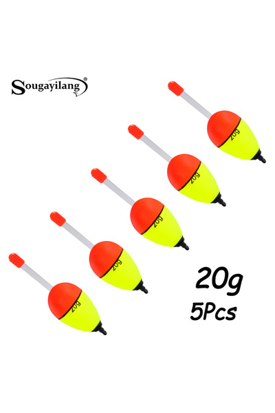 Choice 20 جرام 5 قطع Sougayilang 5 قطع عوامة صيد ضوء ليلي مع شريط مزدوج EVA ع...