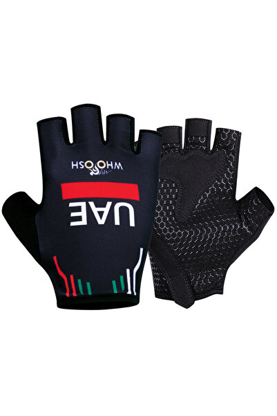 Choice11 L black New 2025 Cycling Gloves UAE Team Men Women Half Finger Padde...