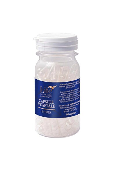 Bionovativ Capsule goale de orez cu legume, 60 de capsule
