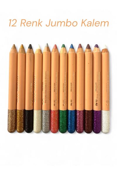 Floraglow Flora 12 Color Glitter Glitter Jumbo Pen Shadow Set