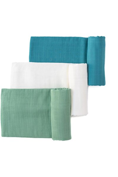 Anvi Baby Aquamarine Bamboo Swaddle 120x120cm - Pack of 3