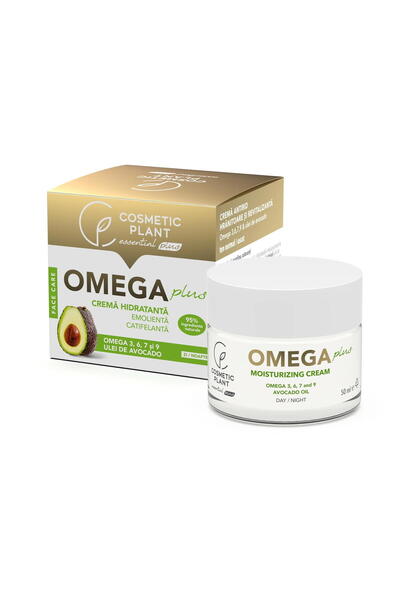 Cosmetic Plant Cremă hidratantă Omega Plus, plante cosmetice, zi/noapte, 50 ml