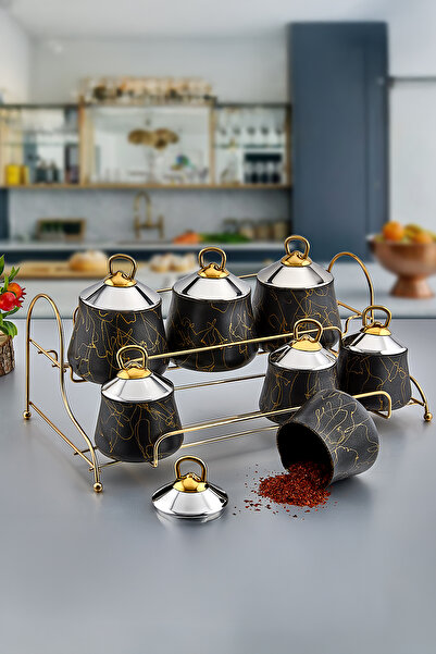 PoloChef Elegance Luxury Spice Rack Set of 7