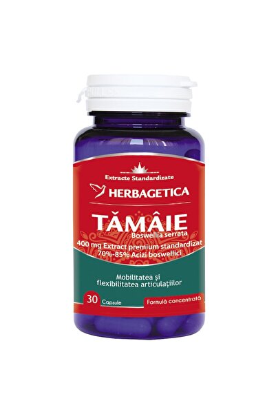 herbagetica Frankincense Dietary Supplement - Boswellia serrata, 30 Capsules