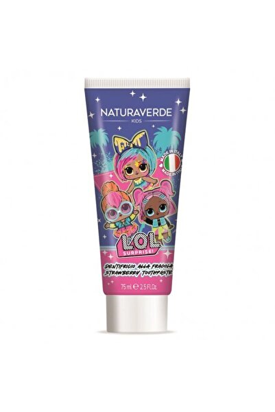 Naturaverde Pastă de dinți cu căpșuni LOL, 75 ml,