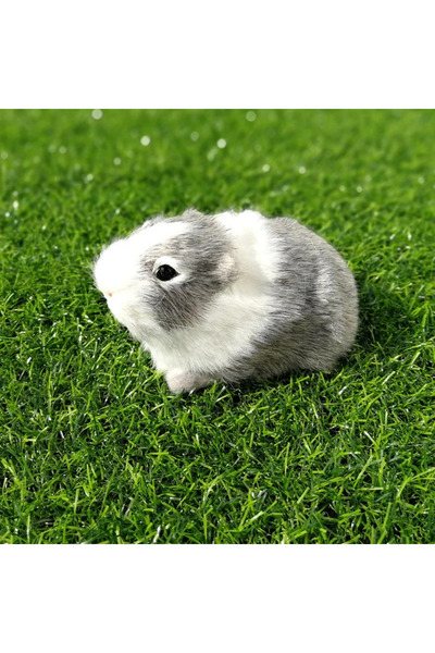Choice GRAY Simulation Fur Guinea Pig Animal Plush Stuffed Doll Hamster Doll Plush Toy Soft Stuffed Animal