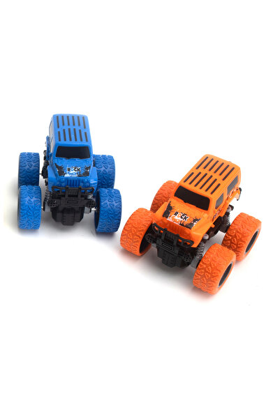 Fab N Funky Double Inertia Four Wheel Drive Spring Stunt Jeep - Pack Of 4