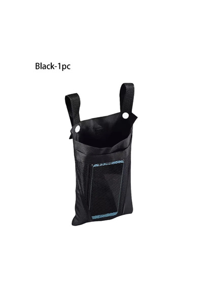 Choice حقيبة تخزين للدراجات الهوائية باللون الأسود، سلة قابلة للفصل، مقبض أما...